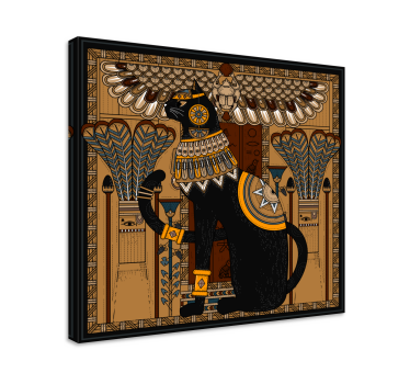 Egyptian Cat wall art canvas - TenStickers