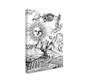 Great universe collage canvas art - TenStickers