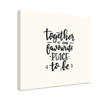 Text phrase quote bedroom canvas art - TenStickers