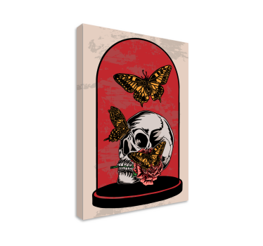 Time flies butterfly butterfly canvas picture - TenStickers