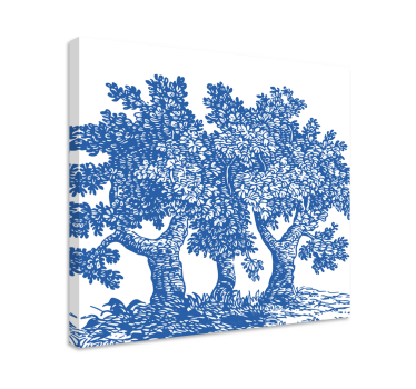 Blue magic tree Tree canvas print - TenStickers