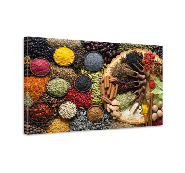 Colour spices  Restaurant canvas print - TenStickers