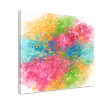 Colorfull splash paint  canvas art - TenStickers