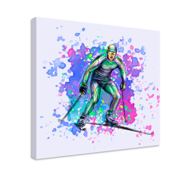 Cool Skiing  canvas art - TenStickers