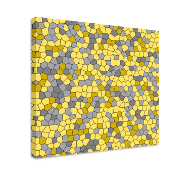 Pantone mosaic photo mosaic canvas - TenStickers