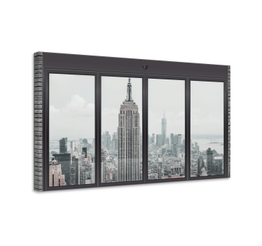 Big windows New York City skyline prints - TenStickers