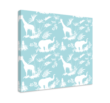 Elephant wallart elephant and giraffe - TenStickers