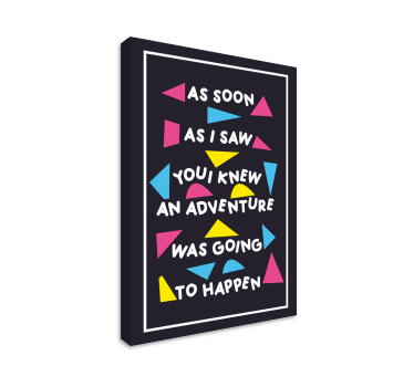 Nursery Home Decor Citation home wall canvas - TenStickers
