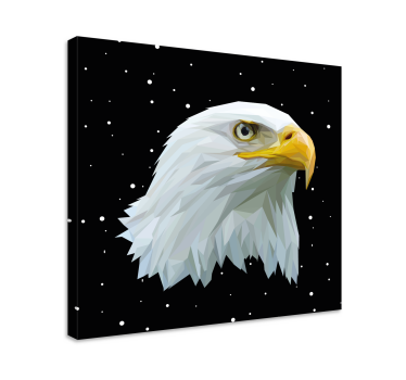 Bird canvas wall art eagle portrait - TenStickers