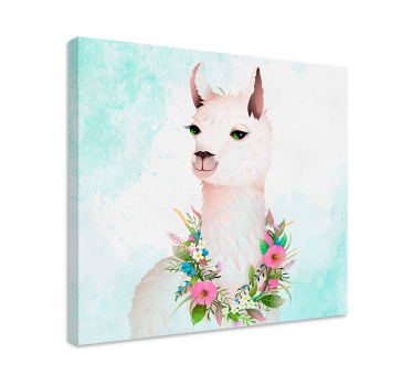 Delightful Alpacas animal canvas - TenStickers