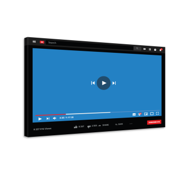 youtube customized canvas print - TenStickers