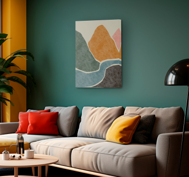 pintura moderna abstract living room canvas print - TenStickers