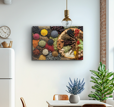 Colour spices  Restaurant canvas print - TenStickers