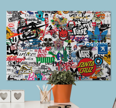 Famous Logo modern art prints on canvas - TenStickers