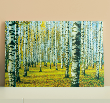 Birk forest wall prints for living room - TenStickers