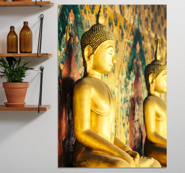 budas perfil buddha wall canvas - TenStickers
