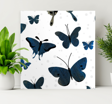 Butterfly canvas with various butterfly designs - TenStickers