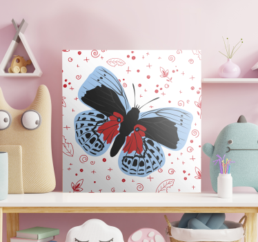 Butterfly canvas with vibrant butterfly design - TenStickers