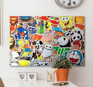Cartoon Characters wall pictures for nursery - TenStickers