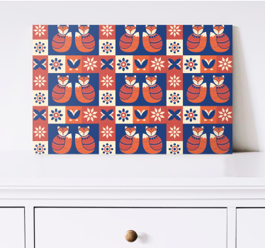 Cat wall art friendly cat design - TenStickers