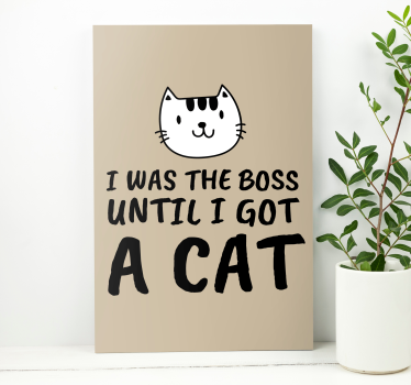 Cat wall art you’ve got to be kitten me - TenStickers