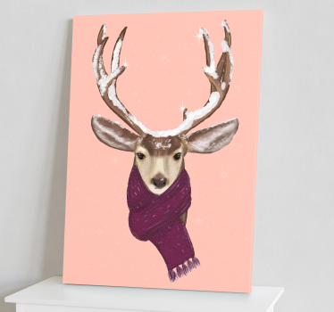 Christmas deer Stag canvas prints - TenStickers