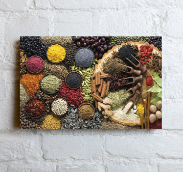 Colour spices  Restaurant canvas print - TenStickers