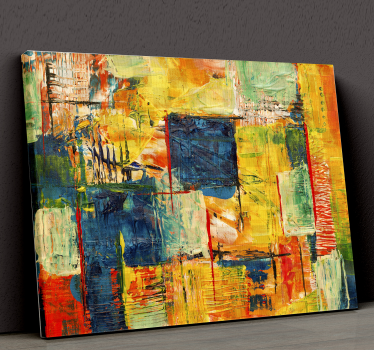 colourful mosaic modern art prints on canvas - TenStickers