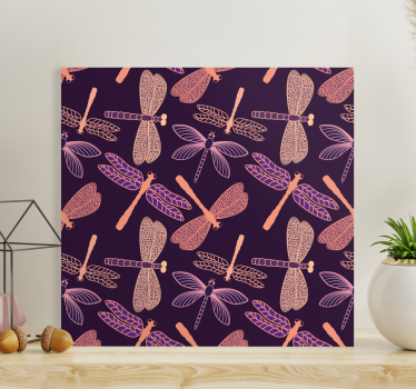 Dragonfly canvas with elegant dragonfly designs - TenStickers
