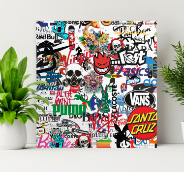 Famous Logo modern art prints on canvas - TenStickers