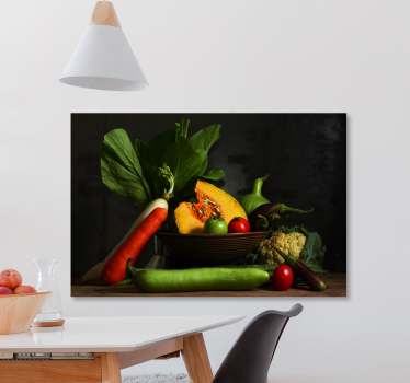 Food Kitchen canvas art - TenStickers