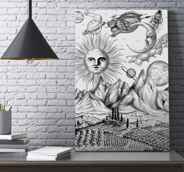 Great universe collage canvas art - TenStickers