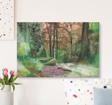 Green Forest Tree canvas print - TenStickers