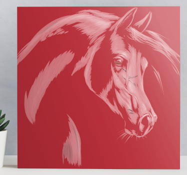 Horse wall art elegant horse portrait - TenStickers