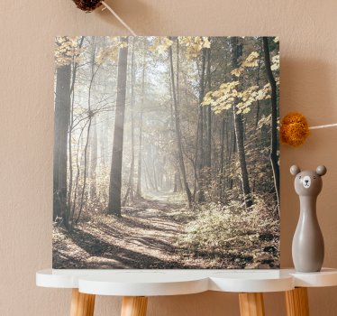 Landscape canvas mist covered path - TenStickers