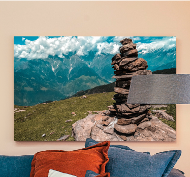 Landscape canvas stone stack formation - TenStickers