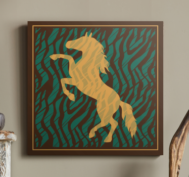 Majestic galloping silhouette horse wall art - TenStickers