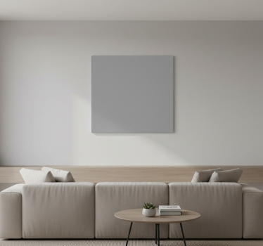 Modern canvas art in plain grey design - TenStickers
