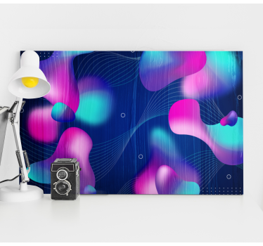 Modern fluid art gradients canvas art - TenStickers
