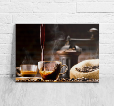 Modern kitchen cafe Kitchen canvas art - TenStickers