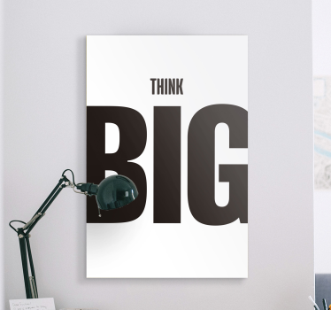 Motivational 'Think Big' Office canvas art - TenStickers