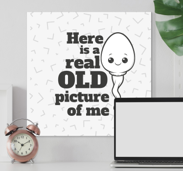 My old first picture fun design wall art quote prints - TenStickers