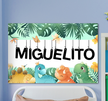 Named dinosaurs wall art - TenStickers