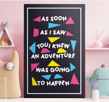 Nursery Home Decor Citation home wall canvas - TenStickers
