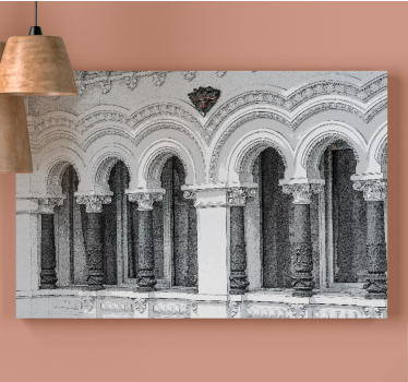 Old architecture 3d 3D canvas pictures - TenStickers