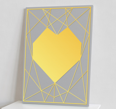 Pantone heart sophisticated canvas prints - TenStickers