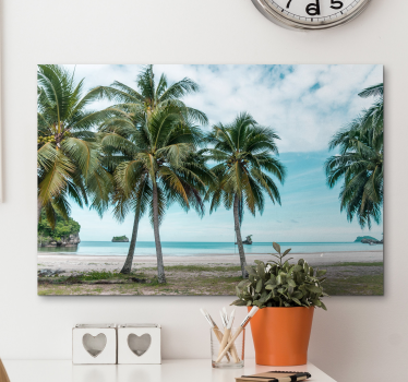 Sea beach palms sand landscape wall art - TenStickers