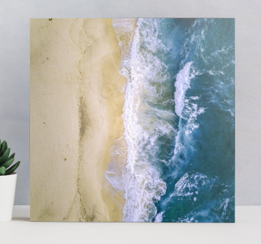 sea sand blue landscape wall art - TenStickers