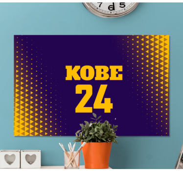 Sports canvas art kobe 24 design - TenStickers