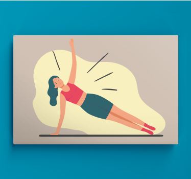 Sports canvas art yoga pose - TenStickers